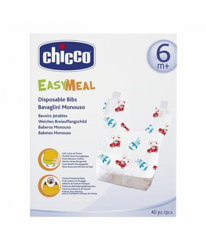 Chicco Easy Meal Bavaglini Monouso +6Mesi 40 Pezzi características