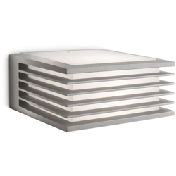 Philips Shades Lampada da Parete da Esterno, Alluminio Grigio, Lampadina RE 15 W Inclusa características
