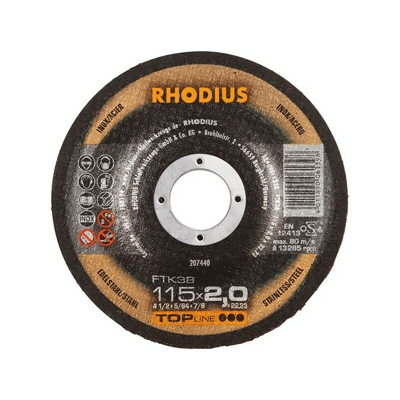 Disk Coppettazione Ftk38 115 X 2,0 Millimetri Angolato Rodio (25) - RHODIUS