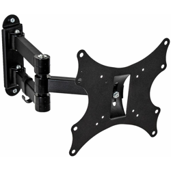 Supporto da installazione a parete per monitor 17-37″ (43-94cm) inclinabile girevole - staffa tv, braccio tv - nero - TECTAKE en oferta
