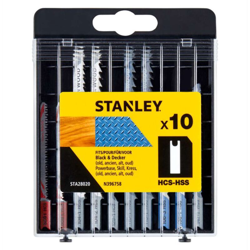 Stanley - LAMA PER SEGHETTO ALTERNATIVO SET MISTO HCS (5 pz) + HSS (5 pz) - cassetta características