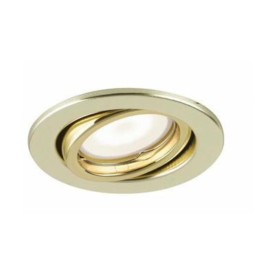 Shop-day - Faretto a incasso orientabile oro dalla forma semplice 6 watt 3000 kelvin GU10
