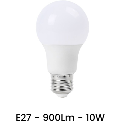 Universo - Lampadina LED E27 A60 12V 10W Bulbo Bianco Caldo, Freddo, Naturale | Bianco Naturale 4000K