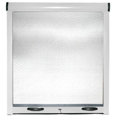 Zanzariera a rullo per finestra di casa con frizione in kit riducibile > Bianco > 140x170 cm - SAN MARCO