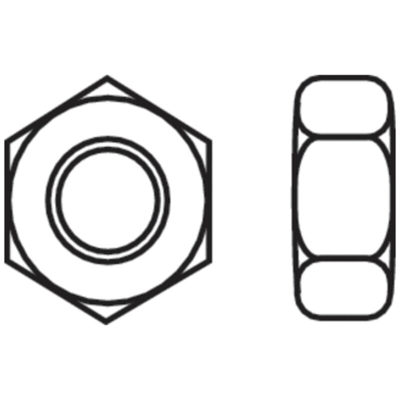 TOOLCRAFT 815420 Dadi esagonali M8 ISO 4032 Acciaio zincato 50 pz.