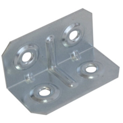 Piastrina Quadra Zincata Piegata Cm.4X2X2 100 Pz - METALLURGIC características