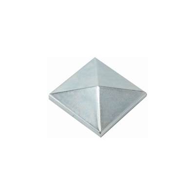 COMBI 340Z COPRIPILASTRO QUADRO ZINCATO PER CANCELLI COLONNE PILASTRI ASTE-120 mm 120 mm - COMBI ARIALDO