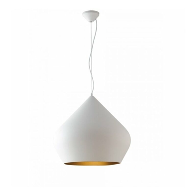 Sospensione Tholos Bianca 1Xe27 52X45Cm - INTEC