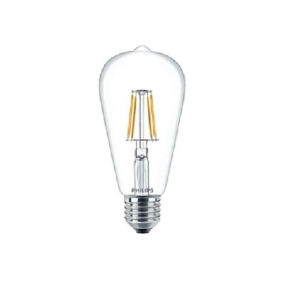 LAMPADINA PERA LED FILAMENTO 4,3W ATTACCO E27 LUCE CALDA PHILEDST6440 - Philips