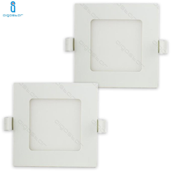 Pannello Led Faretto Da Incasso 6W 4000K Ultra Slim Bianco Quadrato 2 Pezzi - AIGOSTAR precio