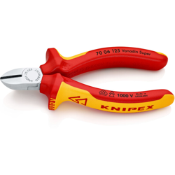 Knipex 70 06 125 VDE Tronchese laterale con sfaccettatura 125 mm características