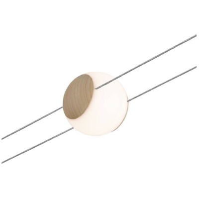 LYNN CAVO SPOT 2LINE DIMMERABILE 4,5W LUCE CALDA 2700K COLORE ROVERE CHIARO, BIANCO 941.58 - Paulmann