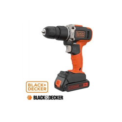 Grecoshop - Trapano avvitatore a batteria c/percussione 18V Litio Black&Decker - BCD003C1 en oferta