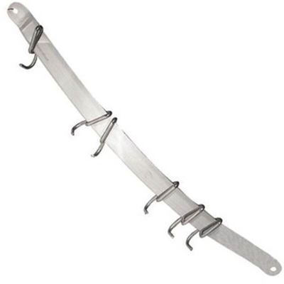 Lagostina Barra da cucina con 6 ganci, in acciaio