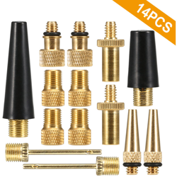 Adattatore valvola Bike Set Bike della valvola del pneumatico Converter Kit Presta a Dunlop Schrader per Presta Valve beccuccio di raccordo ago Kit precio