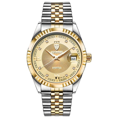 Orologi meccanici della vigilanza degli uomini di affari di modo degli uomini TEVISE superiore di marca orologio impermeabile di lusso