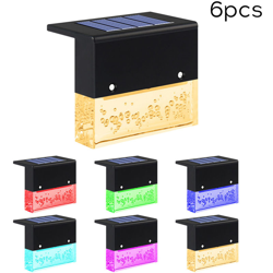 Segnapasso solare IP55 luce calda + RGB 6PCS - ASUPERMALL en oferta