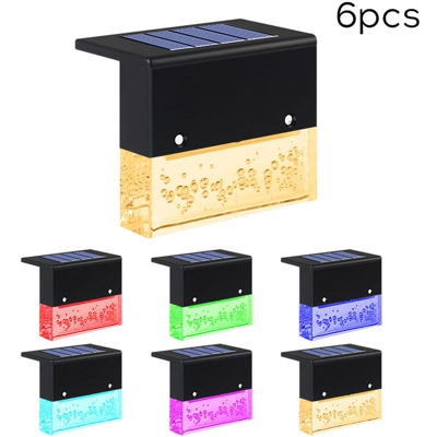 Segnapasso solare IP55 luce calda + RGB 6PCS - ASUPERMALL