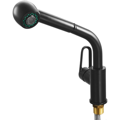 Matte modelli neri di singola unita rubinetto estraibile rubinetto - ASUPERMALL