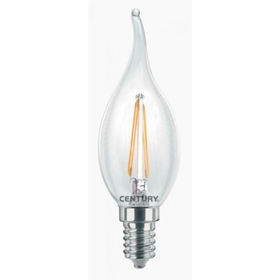 Century Lampadina Filamento Led Incanto Colpo Di Vento 2W Attacco Piccolo E14 Luce Calda 2700K Inm1C-021427