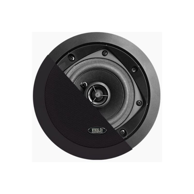 Vivaldi - VIVIALDI DIFFUSORE ULISSE 6W/100V NERO DA INCASSO ROUND12TB