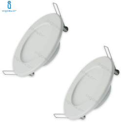 Pannello Led Faretto Da Incasso 6W 3000K Ultra Slim Bianco Rotondo Circolare 2 Pezzi - AIGOSTAR precio