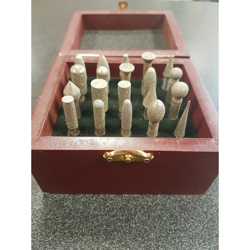 Set Frese Diamantate 20Pz Per Dremel - Vari Modelli- In Cassetta Legno - OX en oferta