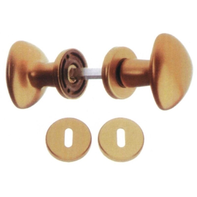 Max-Power DY733428M Guarnitura Rosetta e Bocchetta Serie Triangolo, Alluminio Bronzato