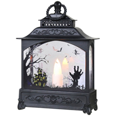 luci camino Halloween candela principale luminoso luci Halloween ha frequentato bar interno decorazione stile quattro fantasmi modelli a mano, senza