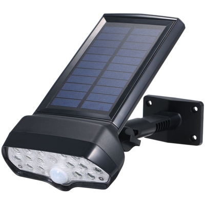 Solar Powered parete Luci regolabili angolo PIR del sensore di movimento della luce solare esterna della lampada IP65 impermeabile LED per Yard