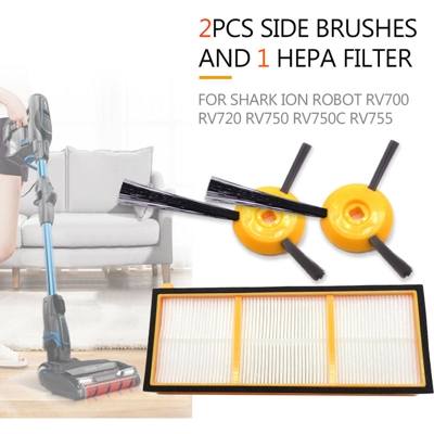Pulizia delle parti robot, 2 * S1032 + S1031 spazzole laterali filtro per serie RV700 - ASUPERMALL