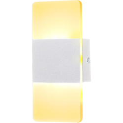 Parete AC85-265V LED si illumina bianco caldo luce 3000K 14 * 6 scatola quadrata 3W - ASUPERMALL en oferta