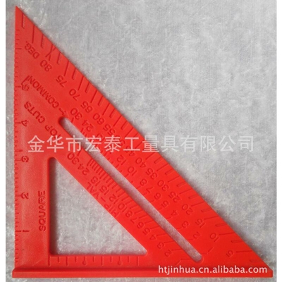 Decorazione carpenteria righello, plastica triangolo righello, pollice trattino-foot-7 ' - ASUPERMALL