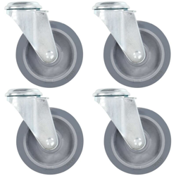 Ruote Girevoli con Foro per Bullone 24 pz 100 mm - VIDAXL en oferta