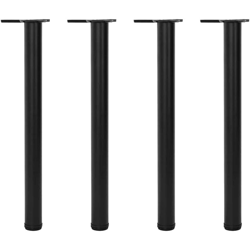 Set Gambe per Tavolo 4 pz Nere Regolabili in Altezza 710 mm - VIDAXL en oferta