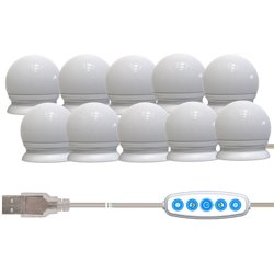 Specchio specchio lampadina cablaggio nascosto pentatonale stringa di LED specchio luce - ASUPERMALL características