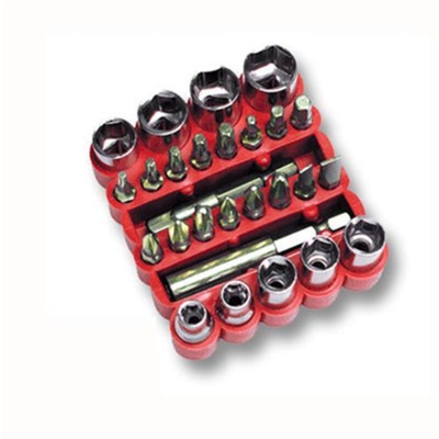 Inserti e bussole 27 pz x trapano avvitatore valex torx esagonali croce 1460693