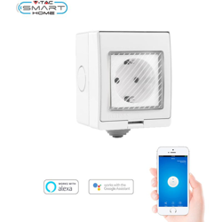 SMART VT-5000 PRESA WIFI DA ESTERNO CONTROLLABILE TRAMITE APP SMARTPHONE - V-tac en oferta