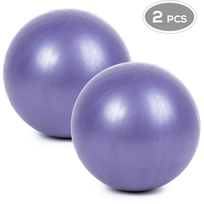 Palla yoga, viola, 25 cm, 2 pezzi - ASUPERMALL