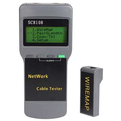 Multifunzione SC8108 Portable Rete Display Lcd di telefonia digitale Lan Meter Cable Tester - ASUPERMALL