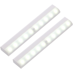 Due armadietto montato 10LED lampada branello luce (corpo del sensore) regolando automaticamente consegna luce bianca e calda senza batteria características