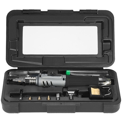 Il metano di saldatura a gas di ferro 10 in 1 Set HS-1115K oro - ASUPERMALL
