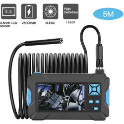 P30 palmare endoscopio industriale da 4,3 pollici ad alta display blu 1080P 5,5 millimetri, cablate 5M - ASUPERMALL precio