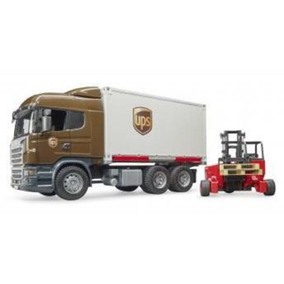 Bruder Scania R-serie UPS logistica-autocarri con carrello