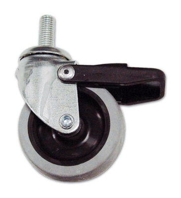 Cebora - Ruota in Gomma con Perno Girevole e Freno DF2 M7 ? 63 mm Portata 30 Kg