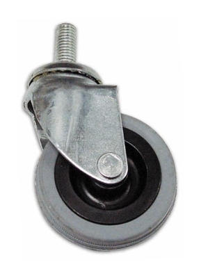 Cebora - Ruota in Gomma con Perno Girevole DF7 ? 40 mm Filetto 10x25 mm Portata 15 kg