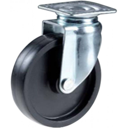 Cebora - Ruota in Nylon con Piastra Girevole D1P ? 60 mm Piastra 47x47 mm Portata 40 Kg en oferta