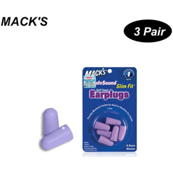 Mack's - Tappi per le orecchie insonorizzati, 3 paia di schiuma, viola en oferta