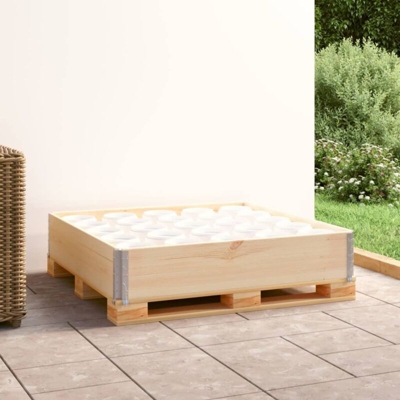 Collare per Pallet 100x100 cm in Legno Massello di Pino - VIDAXL
