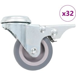 Ruote Girevoli con Foro per Bullone 32 pz 50 mm - VIDAXL características